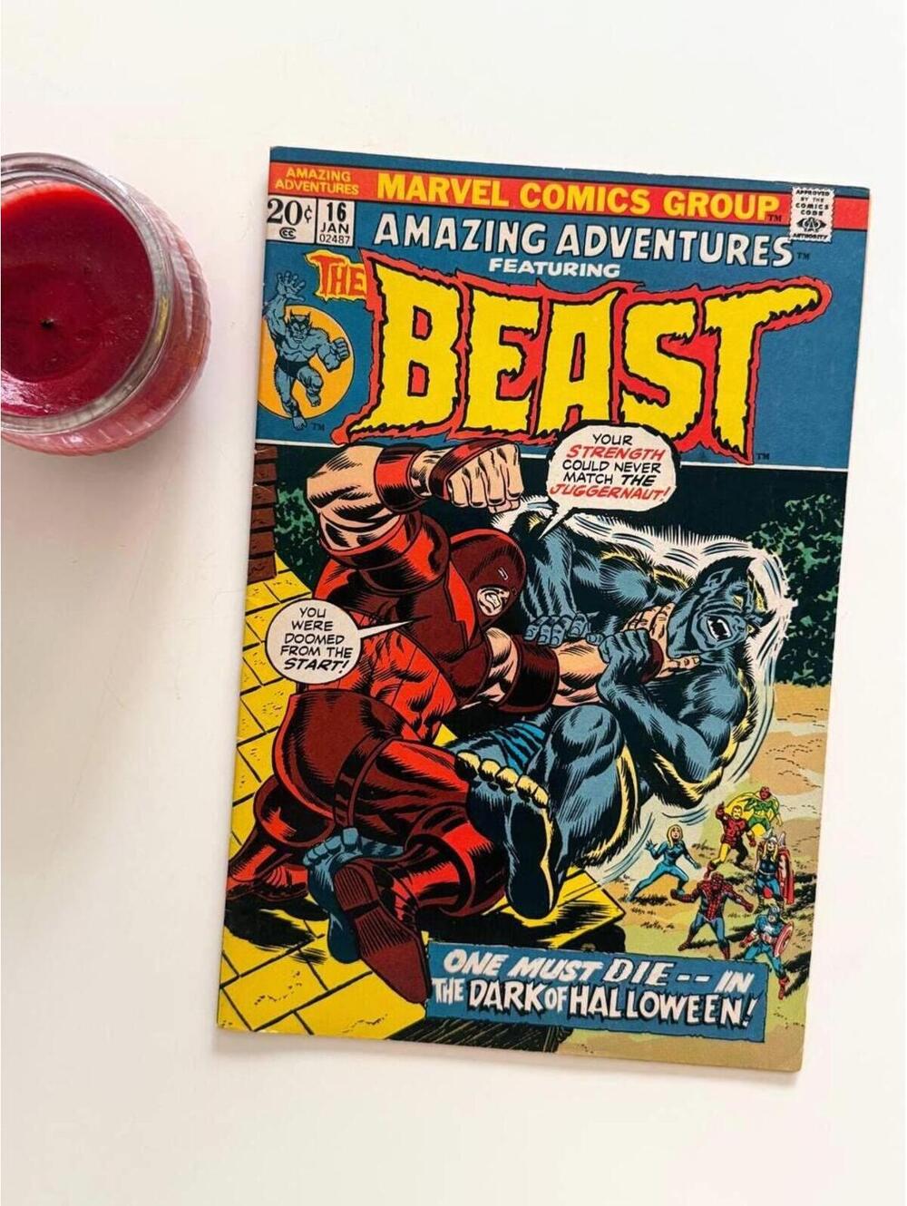 Amazing Adventures #16 (1973) Beast vs Juggernaut - Bronze Age Comic Book